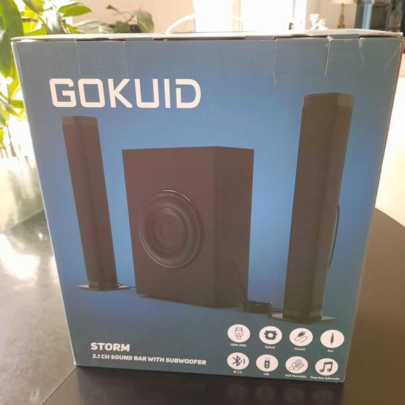 GOKUID STORM 2.1 CH SOUND BAR WITH SUBWOOFER BRAND NEW IN BOX - Picture 3 of 9